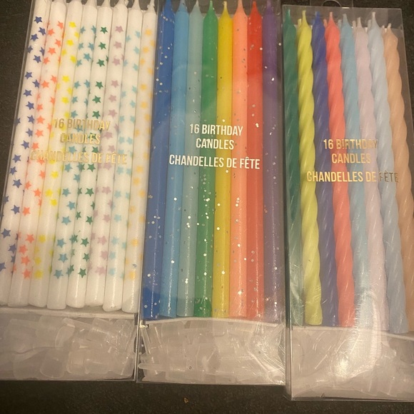 Meri Meri 3 packages new in box birthday candles - Picture 1 of 4